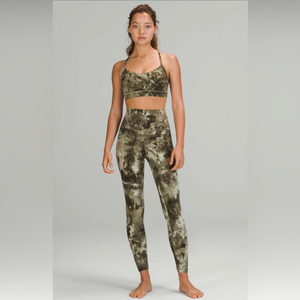 lululemon athletica Green Tie-Dye Leggings